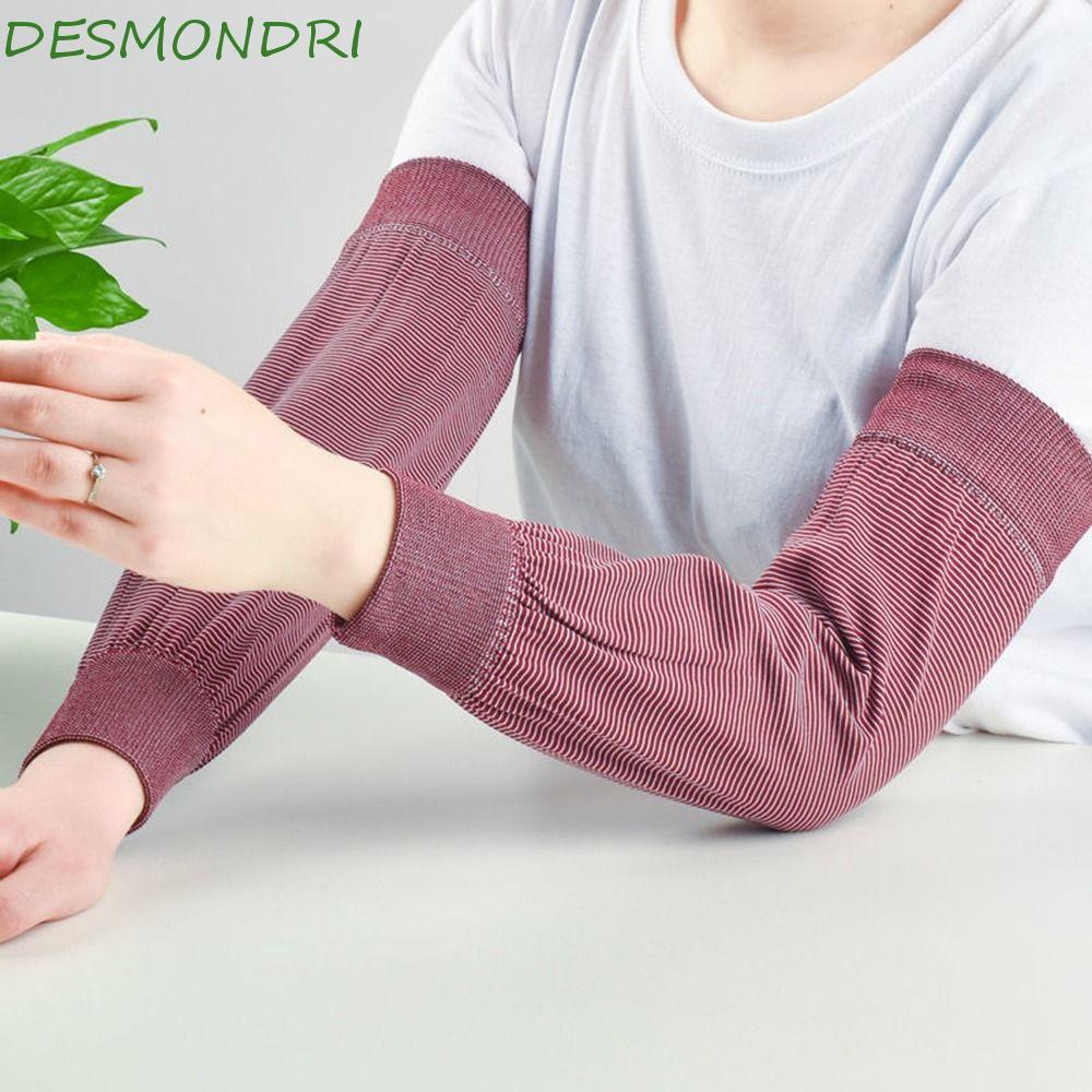 desmondri-ปลอกแขน-ลายทาง-แขนนิ้ว-ทํางาน-ระบายอากาศ-แขนยาว-ป้องกันแสงแดด-ขับรถ-สําหรับผู้ชาย-ผู้หญิง-ตกปลา-สําหรับอุ่นแขน