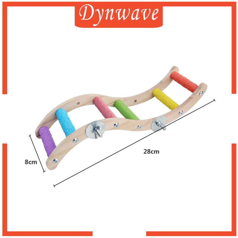 dynwave-บันไดไม้-ขนาดเล็ก-กลาง-หลากสี-สําหรับกรงนกแก้ว