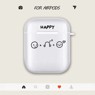 Smiley Note Protective Case For AirPods  Airpodspro Apple Earbuds Case Diamond Second Generation Shell 3