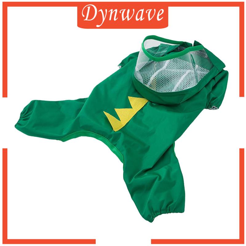 dynwave-เสื้อกันฝน-กันน้ํา-มีฮู้ด-สีเหลือง-สําหรับสุนัข