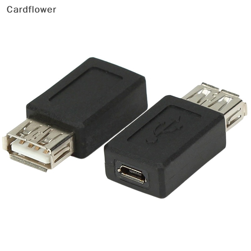 lt-cardflower-gt-อะแดปเตอร์ปลั๊กแปลง-usb-2-0-ตัวเมีย-เป็น-mini-usb-ตัวเมีย-2-0-เป็น-micro-usb-ตัวเมีย-เป็นตัวเมีย