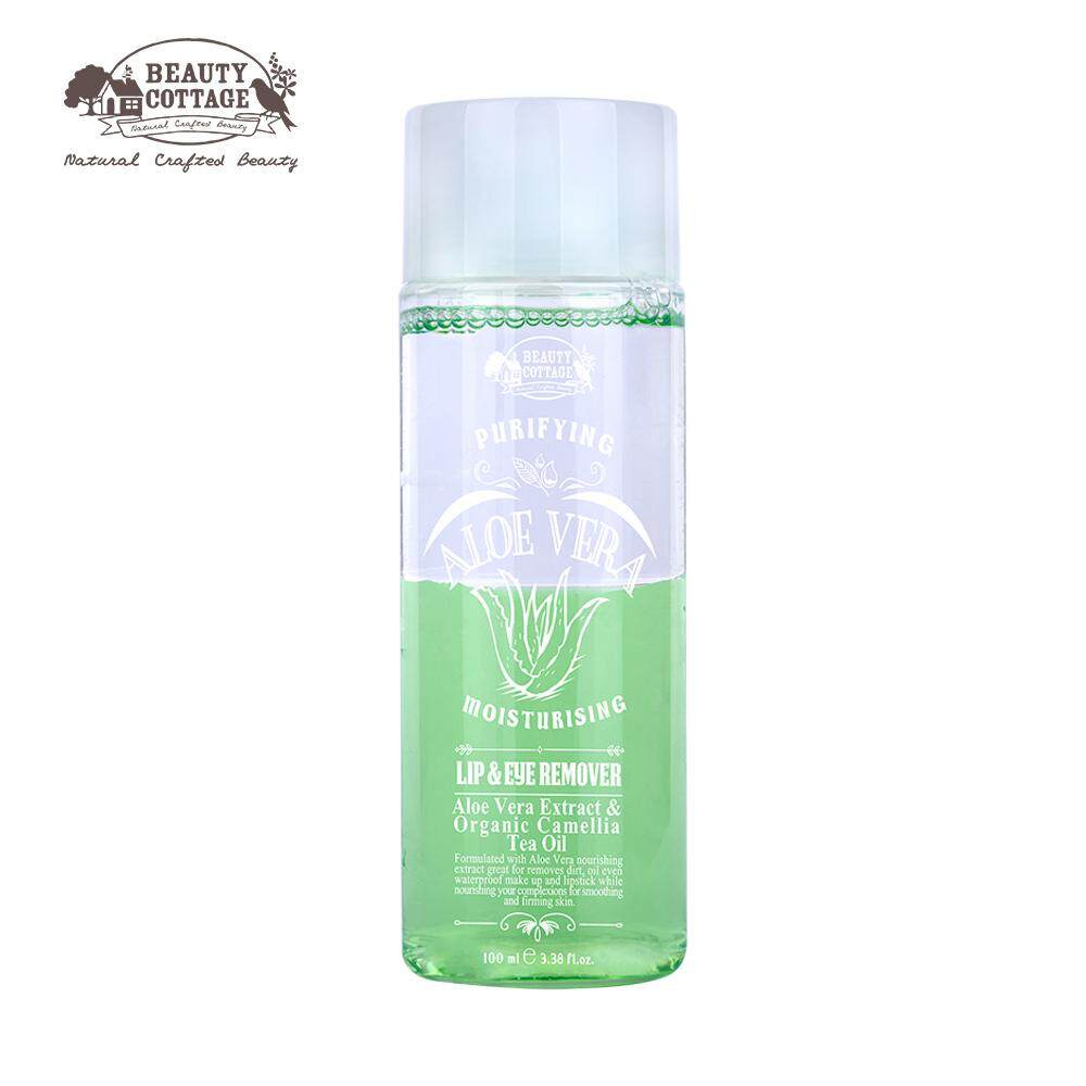 คลีนซิ่ง-เช็ดตาและปาก-beauty-cottage-aloe-vera-purifying-amp-moisturising-lip-amp-eye-remover-100ml