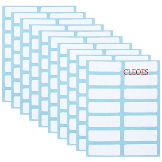 Cleoes สติกเกอร์ฉลากเปล่า สีขาว มีกาวในตัว 12 แผ่น