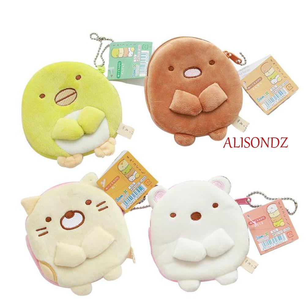 alisondz-sumikko-gurashi-กระเป๋าสตางค์-ตุ๊กตาน่ารัก-มินิ-กระเป๋าสตางค์-แขวนมุม-ตุ๊กตา-ของเล่น-การ์ตูนญี่ปุ่น-สายเคเบิล-usb-กระเป๋า