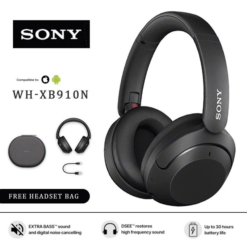 รับประกัน-6เดือน-หูฟัง-ไร้สาย-แท้จริง-sony-noise-cancelling-headphones-หูฟังบลูทูธ-ใส่เมมได้