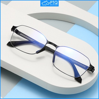 ใหม่ แว่นตาสายตายาว กรอบโลหะ ป้องกันแสงสีฟ้า 100-400 องศา สีดํา เงิน สําหรับผู้ชาย และผู้หญิง