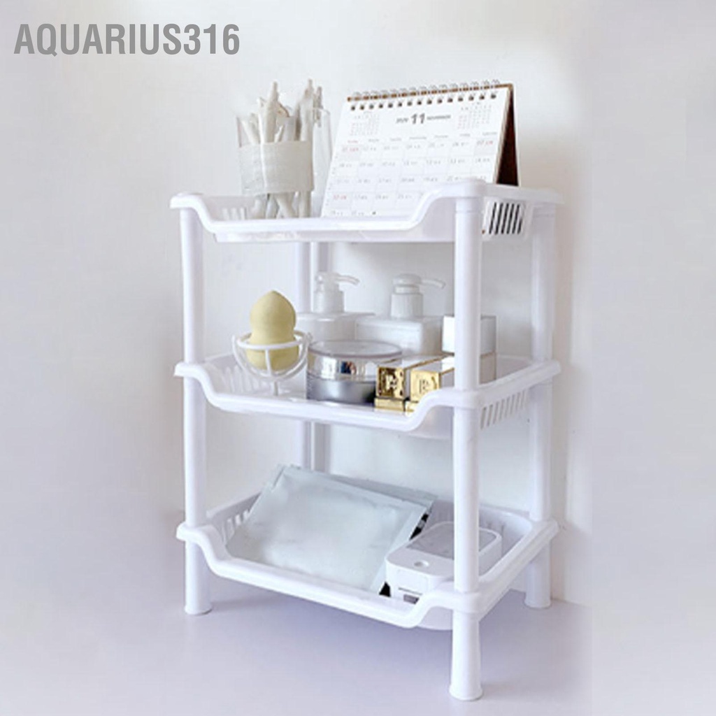 aquarius316-เคาน์เตอร์ห้องน้ำ-3-ชั้นออแกไนเซอร์มัลติฟังก์ชั่นที่ถอดออกได้ชั้นวางจัดเก็บเครื่องสำอางสำหรับห้องน้ำห้องครัวห้องนอน