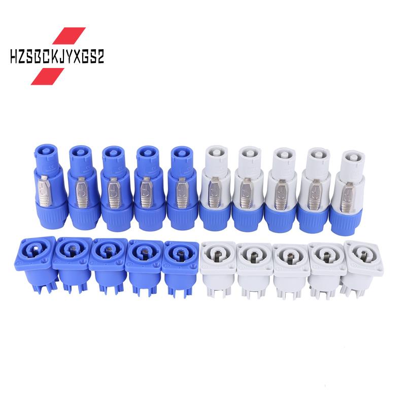 PowerCON NAC3FCA+ NAC3MPA-1 Adapter-Set – 10 Stück, 20 A / 250 V, Für Photovoltaik & Veranstaltungstechnik