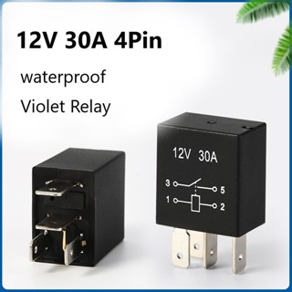 รีเลย์ 12V 30A 4PIN 30A 4PIN กันน้ํา 1.3W 12V