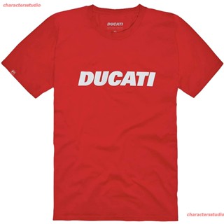 charactersstudio 2021 Ducati Ducatiana 2.0 Basic Short Sleeve T-Shirt เสื้อยืดผู้ชาย ดพิมพ์ลาย เสื้อยืดผ้าฝ้าย คอกลม cot