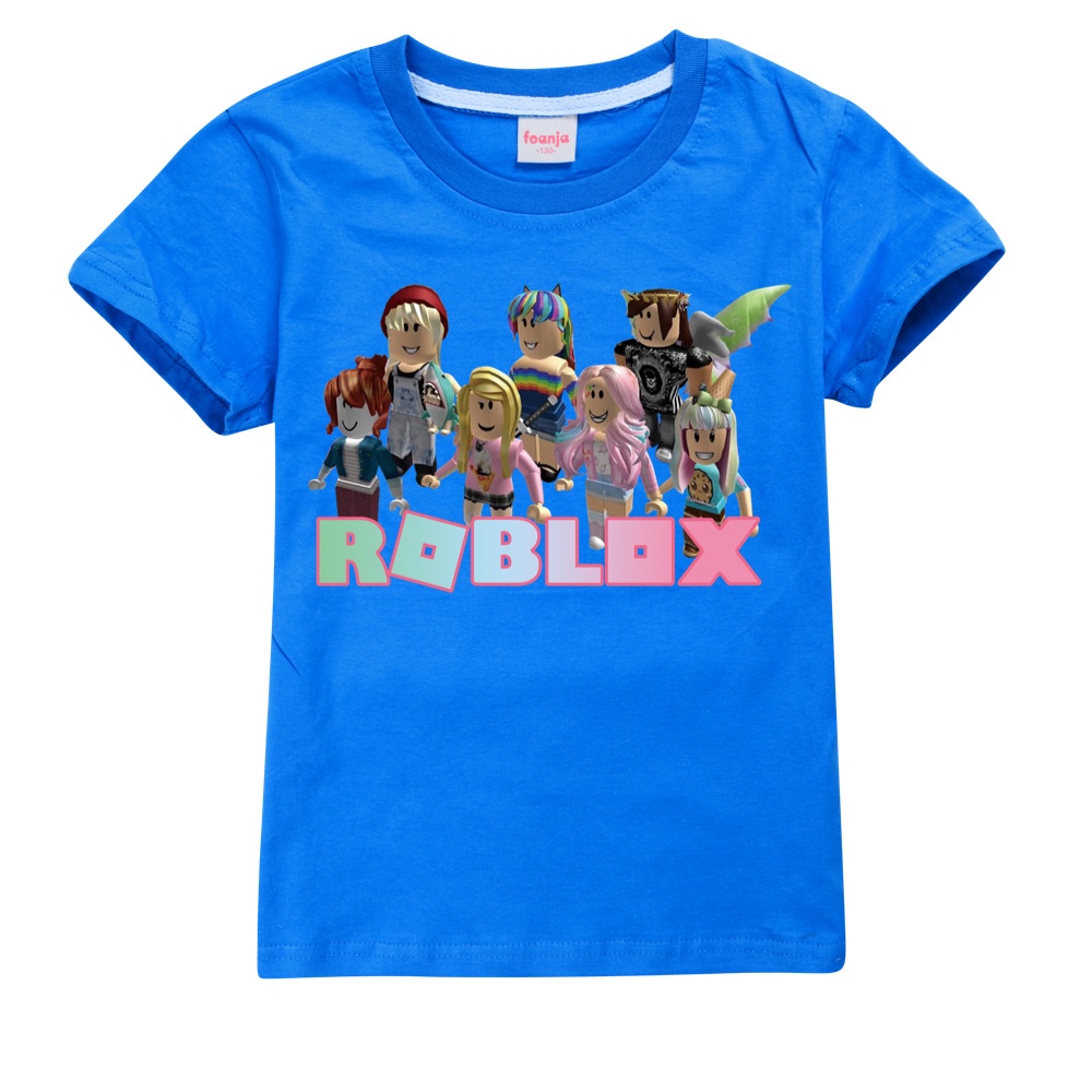roblox-เสื้อยืดลําลอง-แขนสั้น-แฟชั่นฤดูร้อน-สําหรับเด็ก