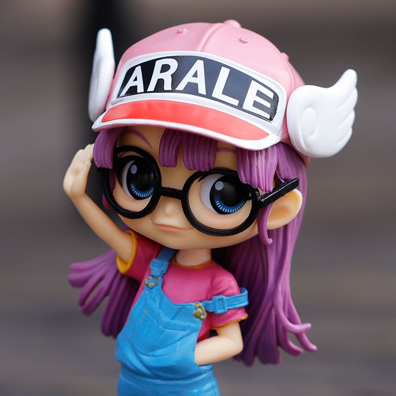 ตุ๊กตาฟิกเกอร์-arale-arale-pink-hair-iq-dr-โมเดลรถยนต์-เหมาะกับของขวัญ-ของเล่นสําหรับเด็ก