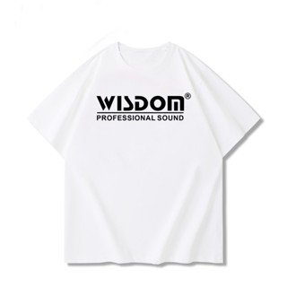 เสื้อผ้าฝ้าย พิมพ์ลายระบบเสียง Ashley Midas Wisdom S-5XL