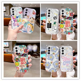 เคส samsung a54 เคสโทรศัพท์มือถือ แบบใส ลายครีม สําหรับ samsung a54 5g เคส