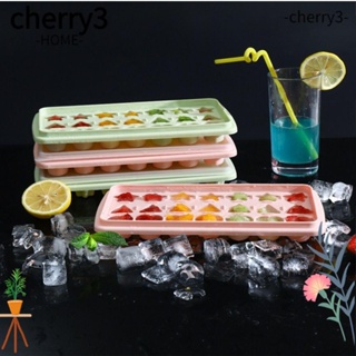 Cherry3 แม่พิมพ์บล็อกน้ําแข็ง พลาสติก หลายรูปทรง ใช้ซ้ําได้ DIY สําหรับทําไอศกรีม