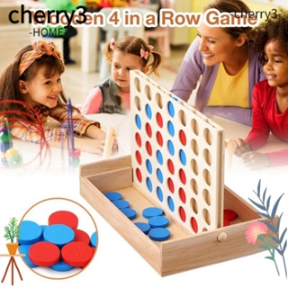 Cherry3 เกมหมากรุก 4 in a Row Party Game ของเล่นเพื่อการศึกษา สําหรับเด็ก