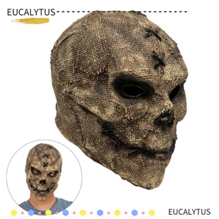 Eutus ชุดคอสเพลย์ หัวกะโหลกยาง คุณภาพสูง สําหรับปาร์ตี้ฮาโลวีน