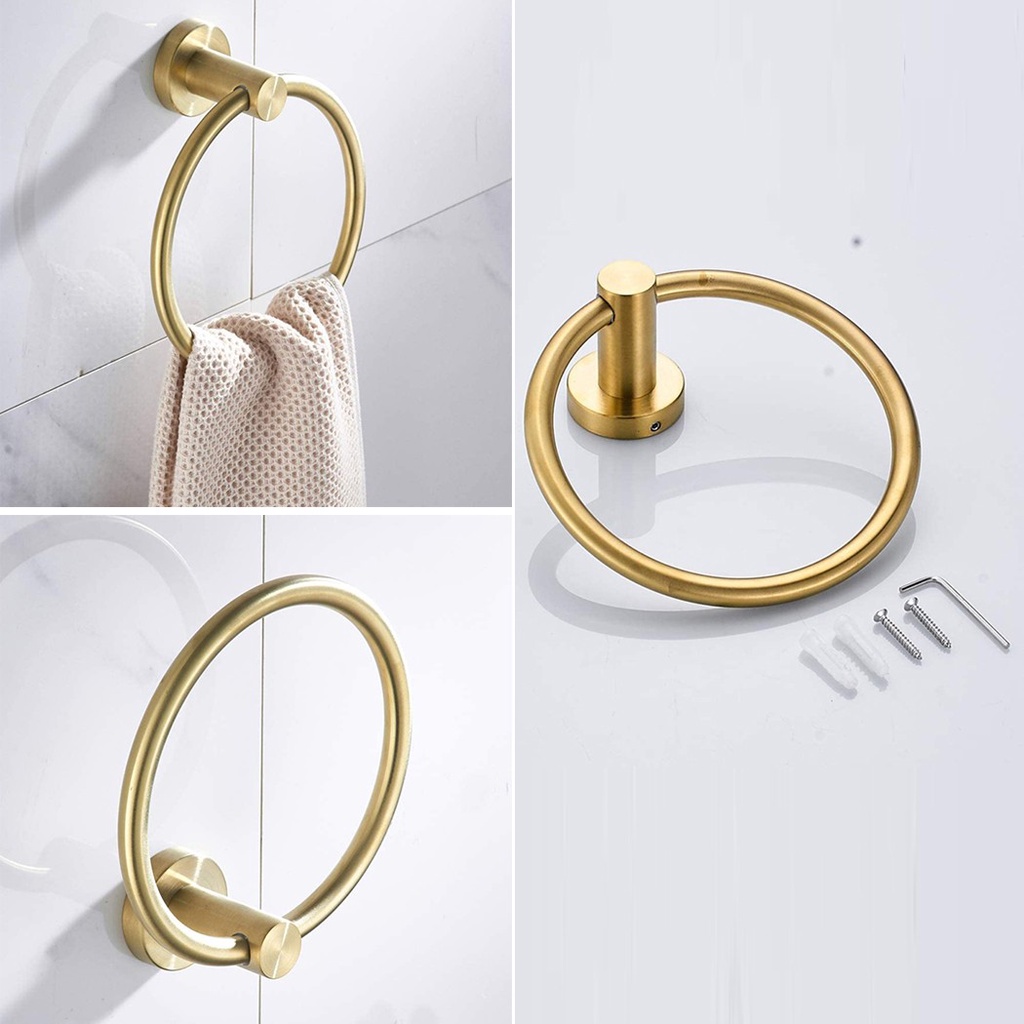 towel-ring-golden-holder-ring-towel-towel-rail-wall-mount-accessories-brushed