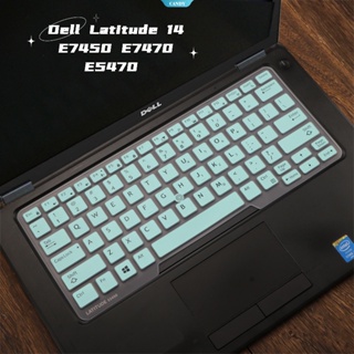 แผ่นซิลิโคนครอบแป้นพิมพ์แล็ปท็อป สําหรับ Dell Latitude 14 E7450 E7470 E5470 E7480 5480 5490 7490 14 นิ้ว [CAN]
