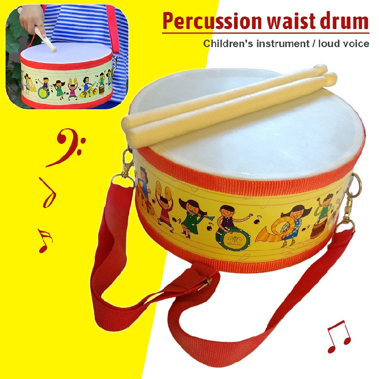 Buy 14" Snare Drum Kit Stainless Steel Drum Body PVC Drum Head With Drum Bag Strap Drumsticks