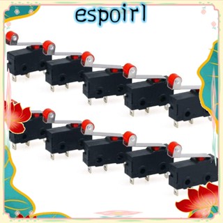 Espo สวิตช์ไมโครลิมิต 1NO 1NC AC 250V 5A KW12-3 สีดํา 20 ชิ้น