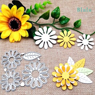 Blala Flowers แผ่นแม่แบบโลหะ ตัดลายฉลุ สําหรับตกแต่งสมุด อัลบั้ม กระดาษ การ์ด แม่แบบ DIY