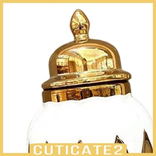 [Cuticate2] แจกันแก้วเซรามิค พร้อมฝาปิด สไตล์โมเดิร์น สําหรับตกแต่งบ้าน งานแต่งงาน โรงแรม วันครบรอบ