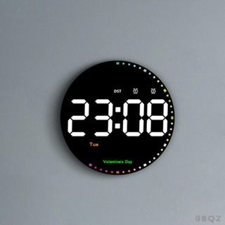 [Bbqz01] นาฬิกาดิจิทัลอิเล็กทรอนิกส์ หน้าจอขนาดใหญ่ แสดงวันที่ ความสว่างอัตโนมัติ พร้อมรีโมตคอนโทรล สําหรับตกแต่งบ้าน ห้องนอน