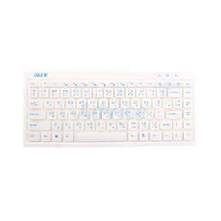 USB KEYBOARD MINI OKER F6 WHITE