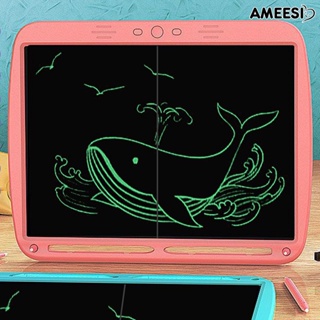 Ameesi บอร์ดเขียนข้อความอิเล็กทรอนิกส์ หน้าจอ LCD 15 นิ้ว แยกสีได้ สําหรับเด็ก 1 ชุด