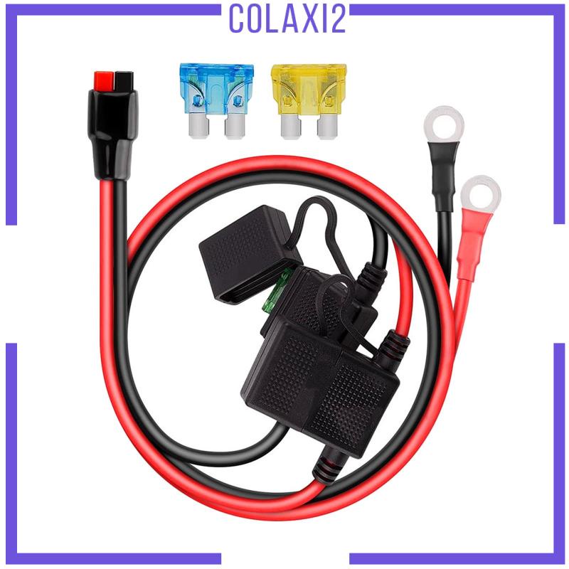 colaxi2-อุปกรณ์ฟิวส์บวก-ลบ-10awg-อเนกประสงค์-ทนทาน-พร้อมฟิวส์เสริม-15a-20a-ยาว-2-ฟุต-สําหรับยานยนต์
