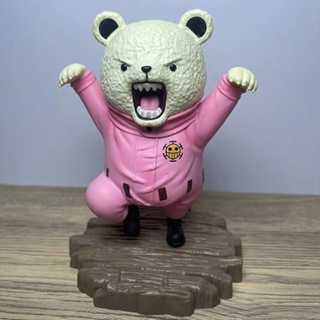 โมเดลฟิกเกอร์ One Piece GK Cute Series Babe Bear Lying คุณภาพสูง สําหรับตกแต่งเค้กรถยนต์