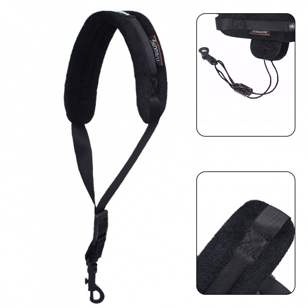 new-arrival-saxophone-strap-neck-strap-nylon-sponge-plush-saxophone-soprano-tenor-1pc