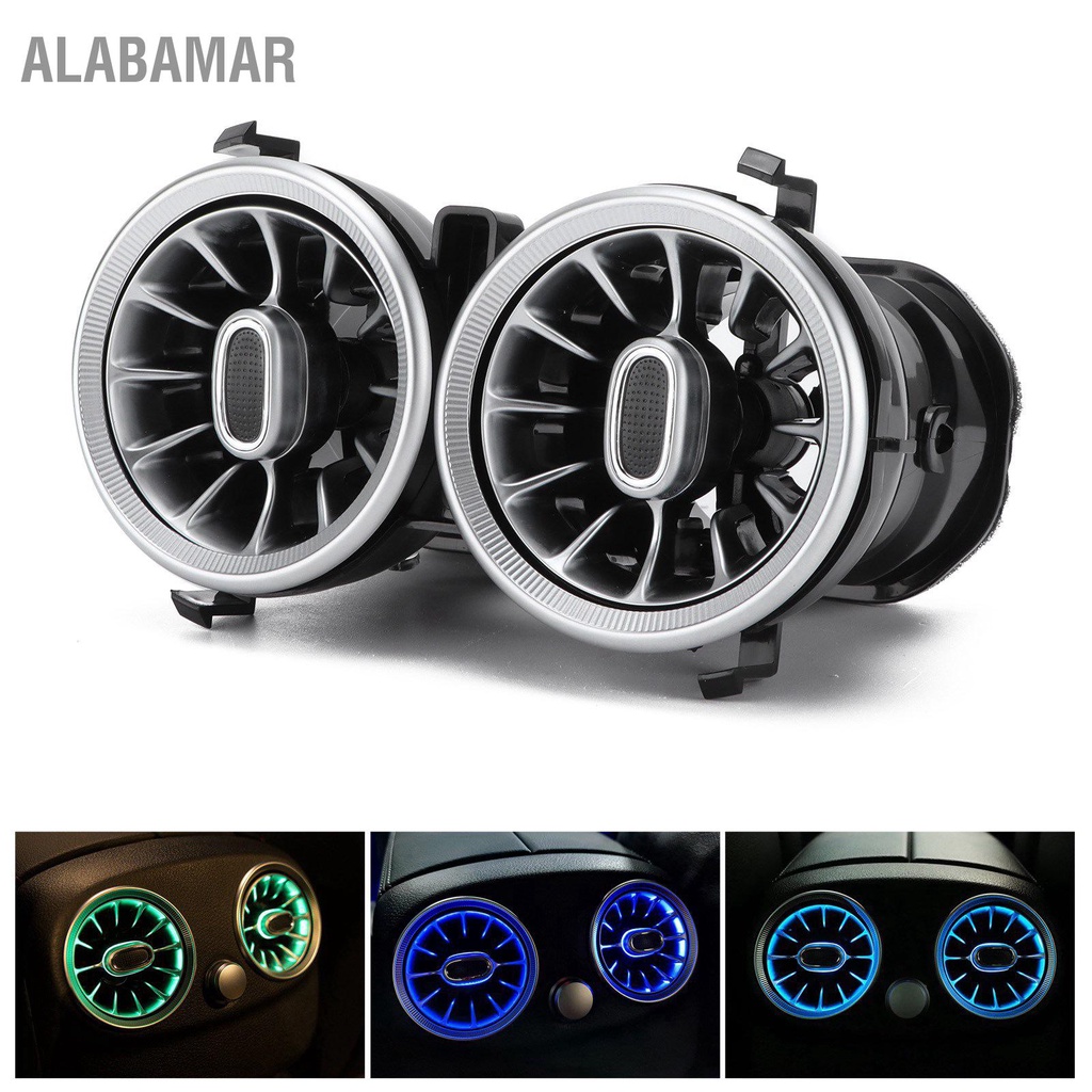 alabamar-64-สีด้านหลัง-led-turbine-air-vent-ambient-light-kit-สำหรับ-mercedes-benz-a-cla-gla-class-w177-c118-2019
