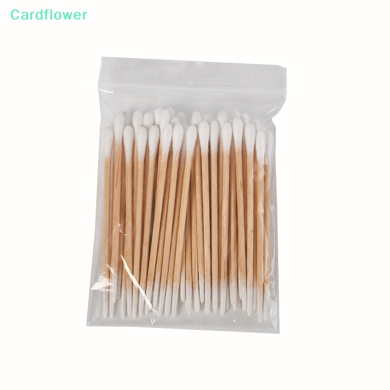 lt-cardflower-gt-สําลีก้านสองหัว-สําลีก้าน-สําหรับทําความสะอาดหู-จมูก-ดูแลสุขภาพ-ลดราคา-50-ชิ้น