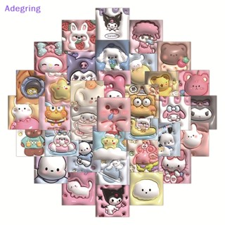 [Adegring] สติกเกอร์ ลายการ์ตูนอนิเมะ 3D กันน้ํา สําหรับตกแต่งสมุด DIY 63 ชิ้น