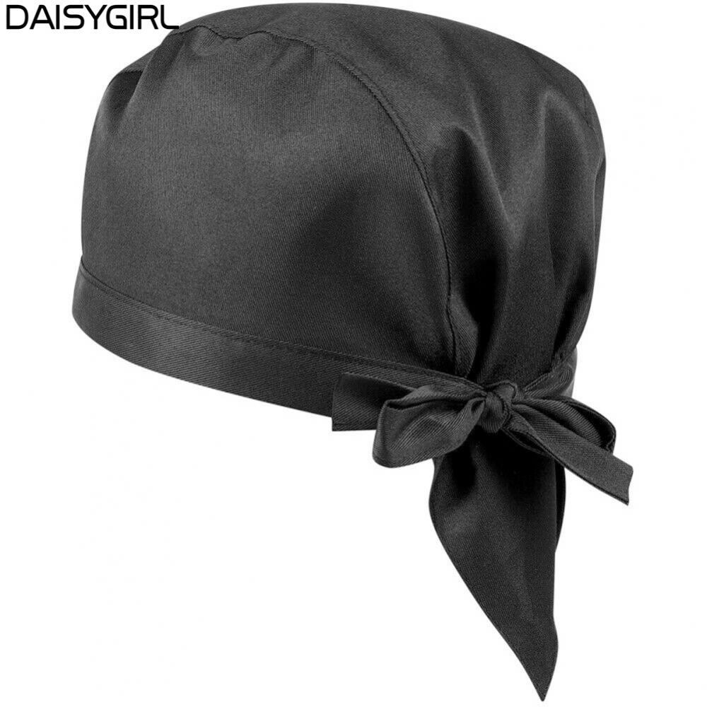 daisyg-fashion-chef-hats-catering-baker-waiter-kitchen-cook-cotton-cap-men-women-black