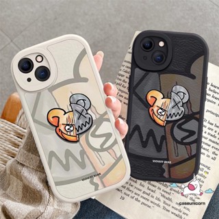 เคสโทรศัพท์มือถือ Tpu แบบนิ่ม ลายหมี Violent สําหรับ iPhone 11 Pro Max XR 7Plus 8Plus 14 12 13 Pro Max 6 6s 7 8 plus X XS Max SE 2020