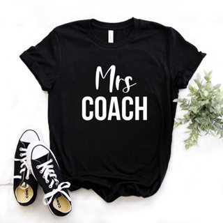 ❡ﺴﺴMrs Coach wife Print Women Tshirts Cotton Casual Funny t Shirt For Lady Yong Girl Top Tee Hipster_02