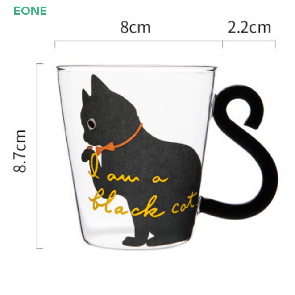eone-ขายดี-แก้วมักใส่เครื่องดื่ม-ชา-นม-กาแฟ-น้ําผลไม้-รูปหางแมว