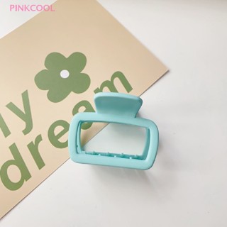 Pinkcool กิ๊บติดผม ทรงสี่เหลี่ยม ลายฉลาม สไตล์เกาหลี หรูหรา เครื่องประดับ สําหรับผู้หญิง