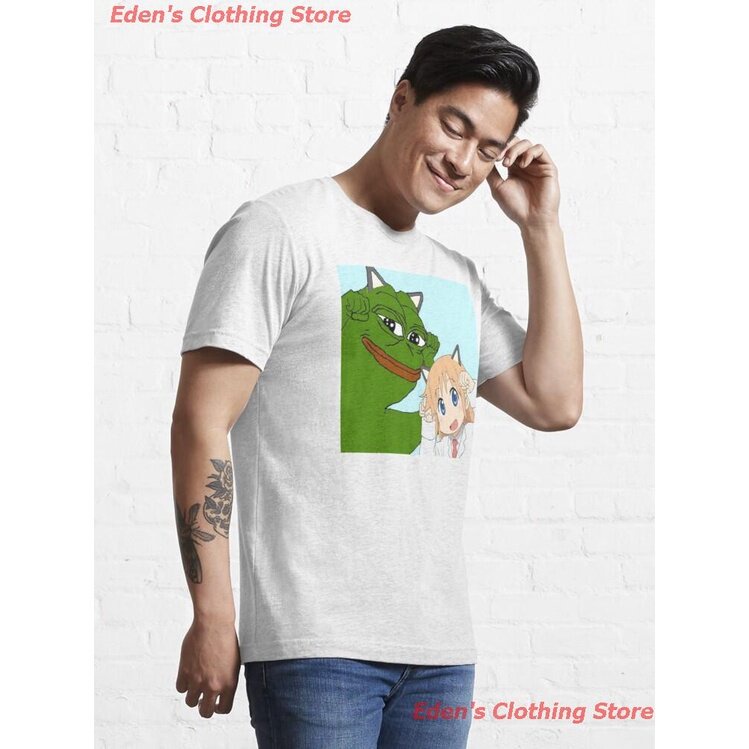 2022-การ์ตูน-กบเศร้า-sad-frog-kawaii-waifu-pepe-essential-t-shirt-เสื้อยืดพิมพ์ลาย-เสื้อยืดคู่รัก