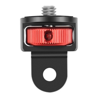 1/4 นิ้ว 360 องศา Black Red อะแดปเตอร์ขาตั้งกล้องอลูมิเนียม for GoPro / SJCAM / Xiaomi / Insta360 / action camera