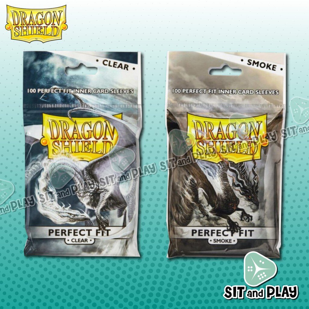 Dragon Shield Perfect Fit Inner Card Sleeves ( Clear / Smoke ) ซองใส่