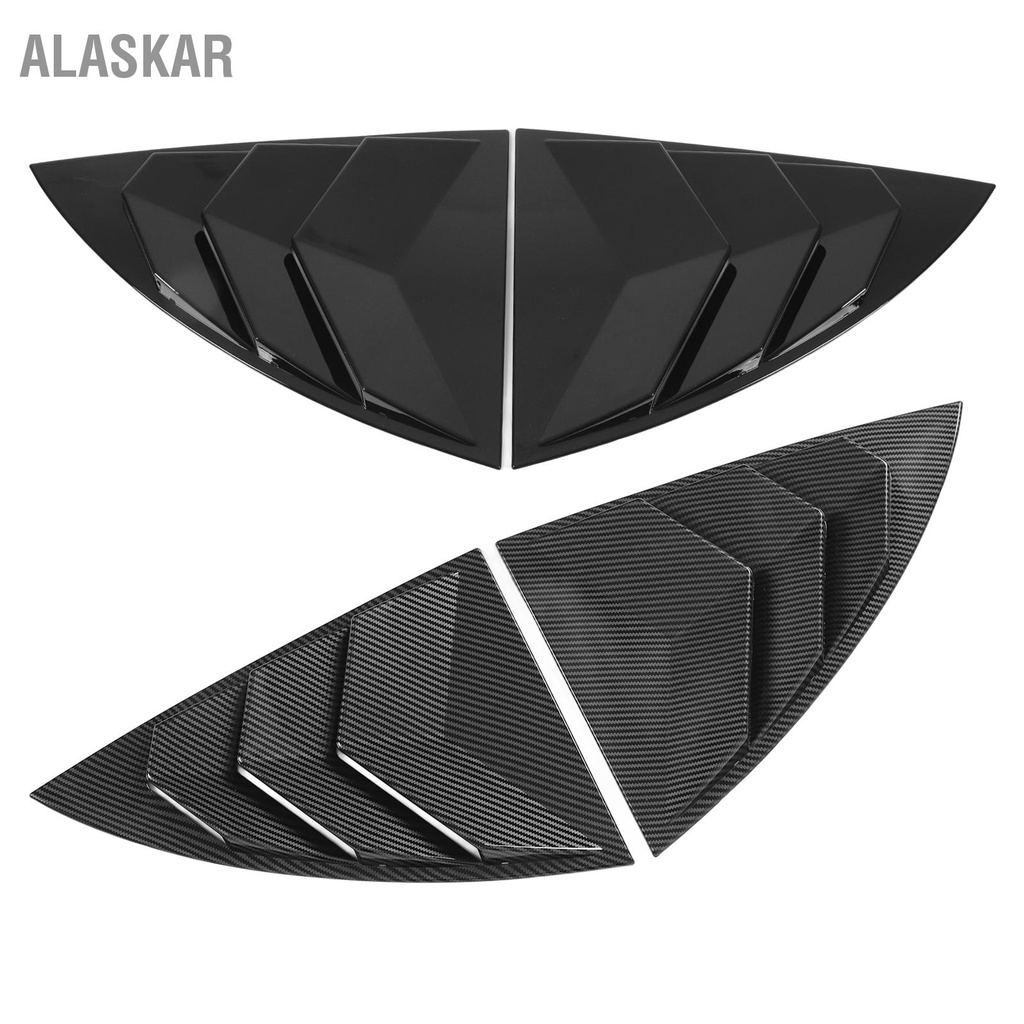 alaskar-2pcs-ด้านข้างสปอยเลอร์หน้าต่างพื้นผิวเรียบสามเหลี่ยม-splitter-shade-ฝาครอบสำหรับ-tesla-รุ่น-y-2021-ถึง-2023