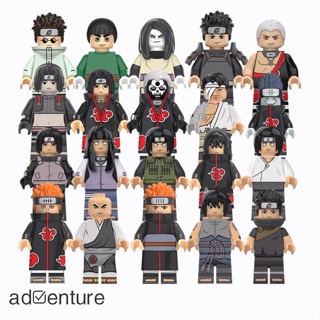 Adven พร้อมส่ง บล็อกตัวต่อเลโก้นารูโตะ Rock Lee Aburame Shino ของเล่นสําหรับเด็ก