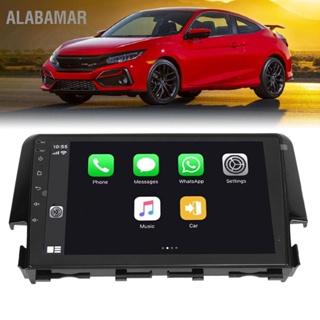 ALABAMAR เครื่องเสียงรถยนต์สำหรับ Android 11 9in หน้าจอสัมผัสระบบนำทาง GPS ไร้สาย Carplay เปลี่ยนสำหรับ Civic 2016-2021