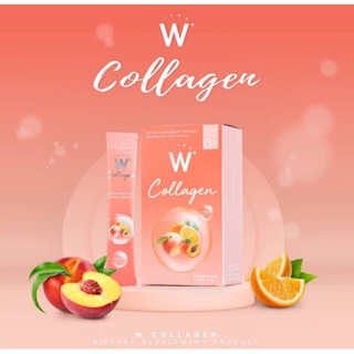 ❤️❤️ คอลลาเจนพีช คอลลาเจนผิวเด็ก W Collagen 1 กล่อง x 7 ซอง