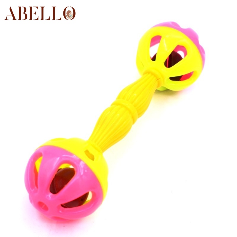 abello-ของเล่นกระดิ่งมือ-แบบสั่นสองหัว-พร้อมกระดิ่ง-เพื่อการเรียนรู้เด็ก-ชิ้นเดียว