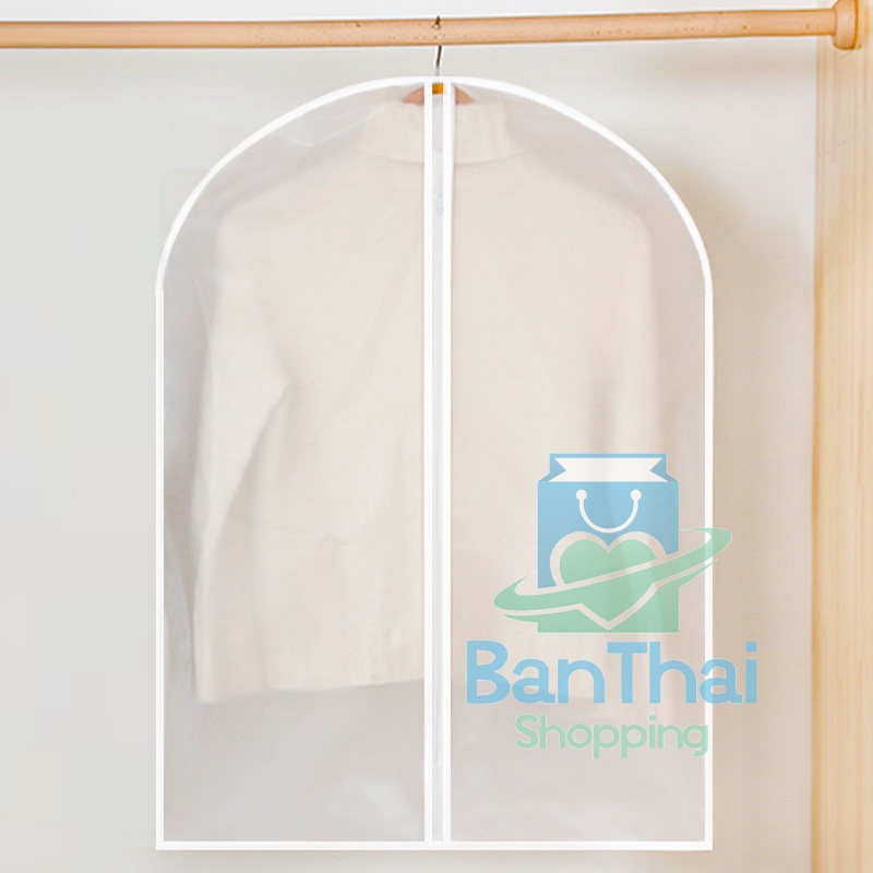 ถุงคลุมเสื้อผ้า-รุ่นแบบซิป-ใส่สูทและเสื้อผ้า-ป้องกันฝุ่นเกาะ-มีเก็บปลายทาง-bt99